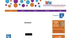Desktop Screenshot of cortlandlibrary.com